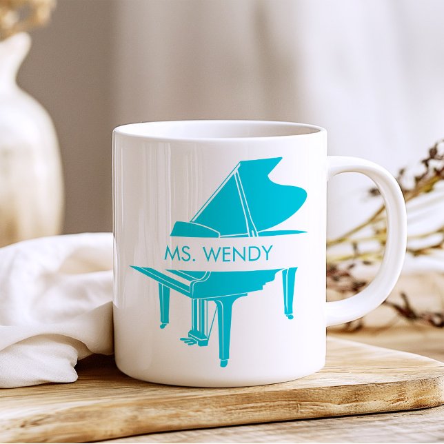 Personalized Grand Piano Coffee Mug (Creator Uploaded)