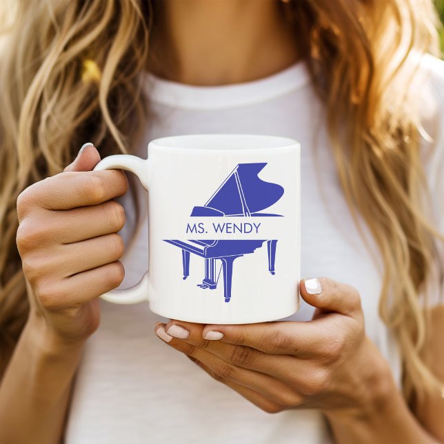 Personalized Grand Piano Coffee Mug (Creator Uploaded)