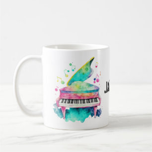 Personalized Grand Piano Mug – Custom Name