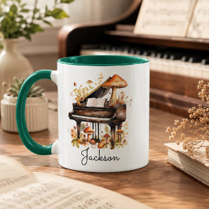 Personalized Grand Piano Mug – Custom Name 