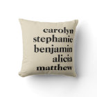 Personalized Grandchildren Names | Cream and Black