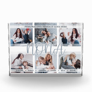 Personalized Grandchildren Nona Photo Block
