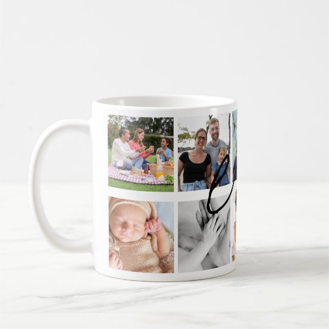 Personalized Grandchildren Photo Collage Mug  (Left)