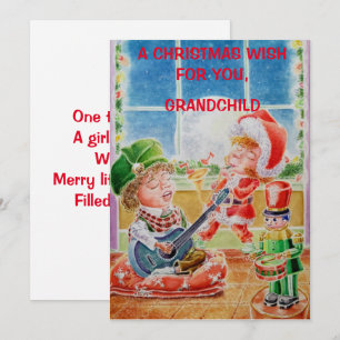 Personalized Grandchilds Greetings Card 