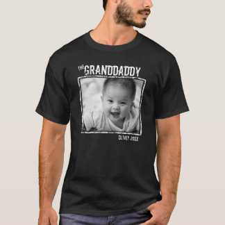Personalized Granddad - New Grandchild Photo T-Shirt