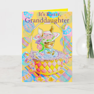 Personalized Granddaughter's Easter Greeting Card