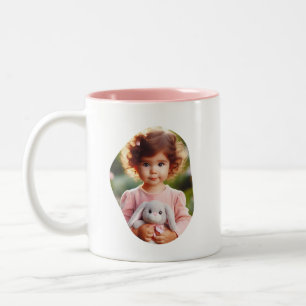Personalized Grandkid Photo Proud Grandma Custom Two-Tone Coffee Mug