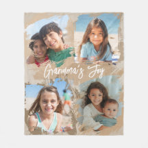 Personalized Grandma 4 Photo Grandkids Gift
