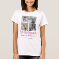 Personalized Grandma 4 Photo T Shirt Zazzle