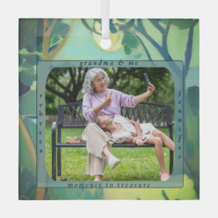 Personalized Grandma and Me Custom Photo Ornament