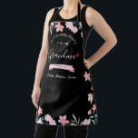 Personalized Grandma Apron With Grandkids' Names<br><div class="desc">Celebrate Grandma with our custom apron, elegantly framed in florals and personalized with "My favourite people call me grandma" plus family names. This high-quality, machine-washable apron protects clothes while cooking or baking. Ideal for Mother's Day or any special occasion, it's a practical, stylish gift that Grandma will cherish with every...</div>