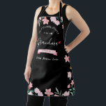 Personalized Grandma Apron With Grandkids' Names<br><div class="desc">Celebrate Grandma with our custom apron, elegantly framed in florals and personalized with "My favourite people call me grandma" plus family names. This high-quality, machine-washable apron protects clothes while cooking or baking. Ideal for Mother's Day or any special occasion, it's a practical, stylish gift that Grandma will cherish with every...</div>