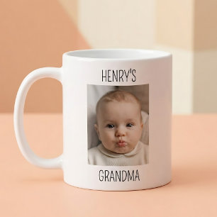 Personalized Grandma Baby Photo Coffee Mug