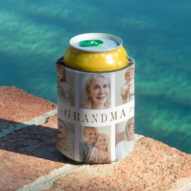 Personalized Grandma Can Cooler | Custom Photos (In Situ Pool)