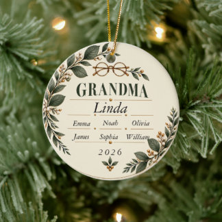 Personalized Grandma Christmas Ornament 2026