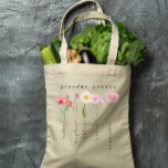Personalized grandma garden birth flowers  tote bag<br><div class="desc">Personalized grandma garden birth flowers tote bag  with grandkids name , gift for nana and moms on Valentine's day, mothers day , birthdays and any other special holidays, occassion and events</div>