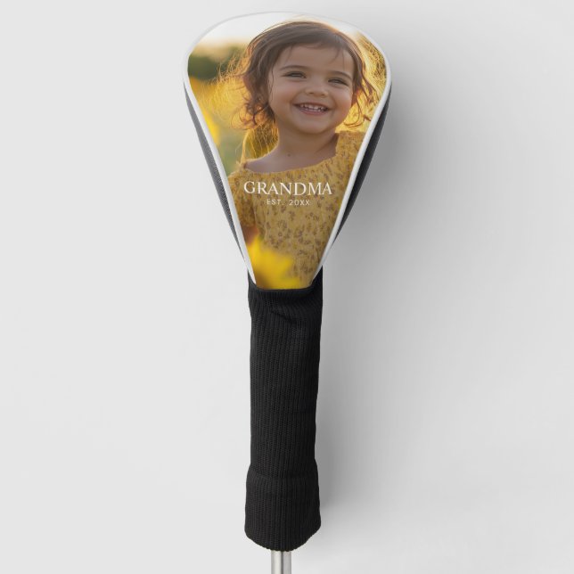 Personalized Grandma Golf Head Cover (Front)