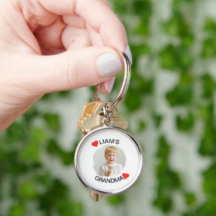 Personalized Grandma Keychain   Child Face Photo