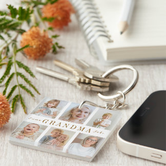 Personalized Grandma Keychain | Custom Photos