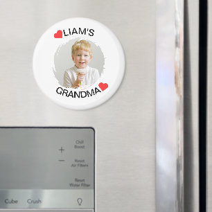 Personalized Grandma Magnet   Child Face Photo