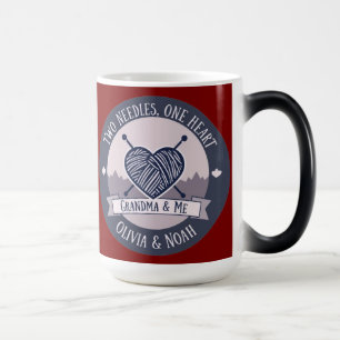 Personalized Grandma & Me Knitting Magic Mug