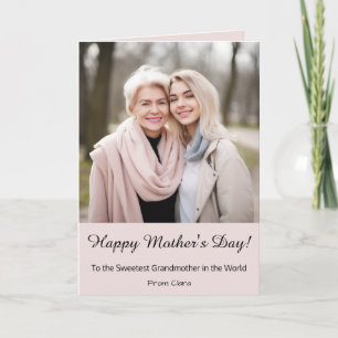 Personalized Grandma Mother's Day Greeting Card