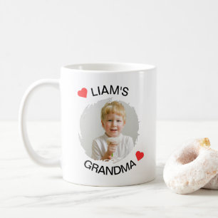 Personalized Grandma Mug – Custom Child Face 