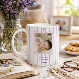 Personalized Grandma Mug with Baby Photo