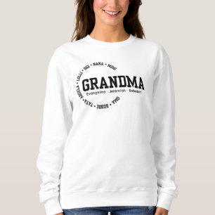 Personalized GRANDMA Nana Mimi Gigi Mother's Day Sweatshirt