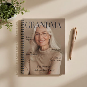 Personalized Grandma Notebook Custom Photo