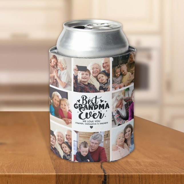 Personalized Grandma Photo | Best Grandma Ever Can Cooler (Creator Uploaded)