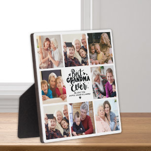 Personalized Grandma Photo Best Grandma Ever Plaque