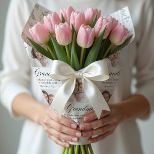 Personalized Grandma Photo Custom Gift Wrapping Paper