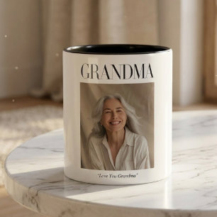 Personalized Grandma Photo Mug   Love You Grandma 