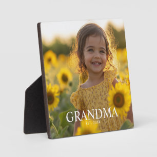 Personalized Grandma Photo Plaque