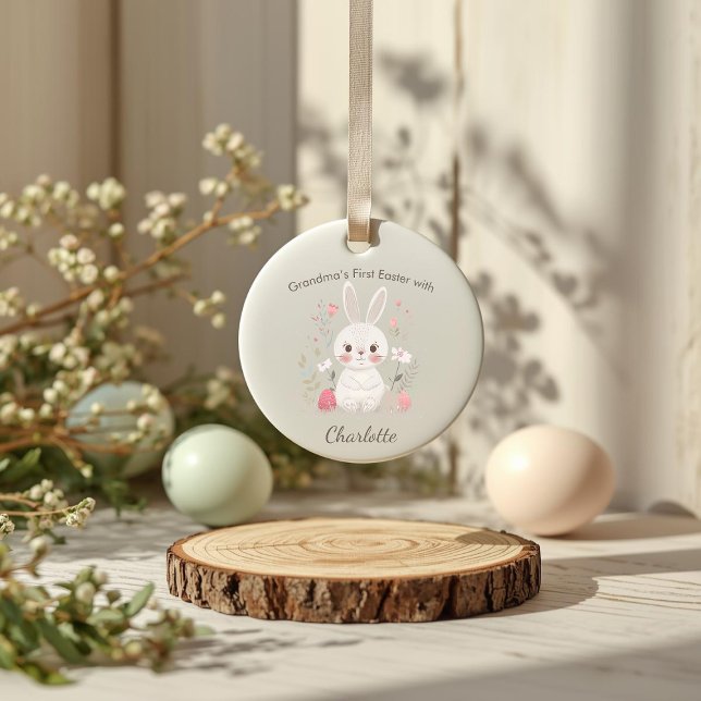 Personalized Grandma’s First Easter  Ornament (Creator Uploaded)