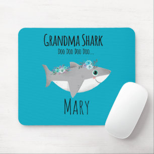 Personalized Grandma Shark Doo Doo Doo Mouse Pad