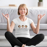 Personalized Grandma T-Shirt with Grandkids Faces<br><div class="desc">Give Grandma the ultimate wearable hug with this adorable custom photo t-shirt! Featuring up to three grandchild faces with names and sweet heart icons, this tee is a heartfelt way to show off her favourite little people. Perfect for Mother’s Day, birthdays, or just because, this personalized gift will keep her...</div>