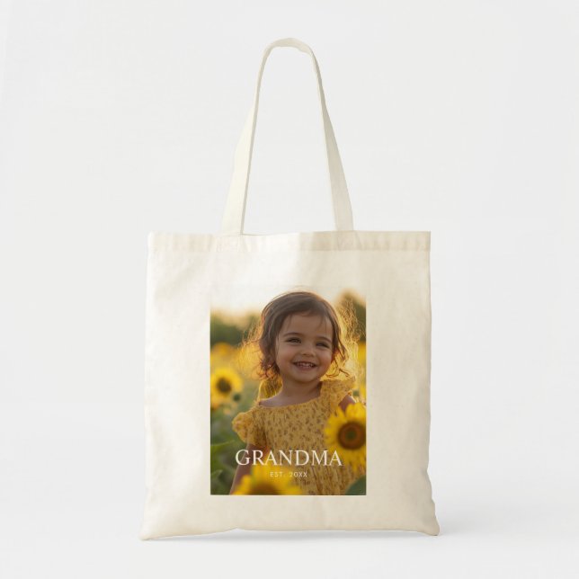 Personalized Grandma Tote Bag (Front)