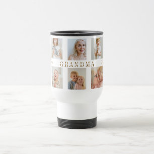 Personalized Grandma Travel Mug Custom Photos
