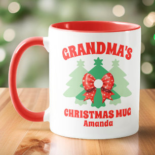 Personalized Grandma's Christmas Mug