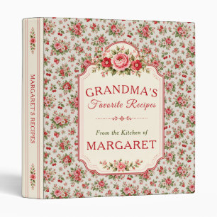 Personalized Grandma's Favourite Recipes Binder