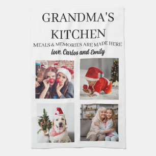 Personalized Grandma's Kitchen 4 Photo  Towel