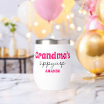 Personalized Grandma's Sippy Cup Wine Tumbler<br><div class="desc">Personalized Grandma's Sippy Cup wine tumbler</div>