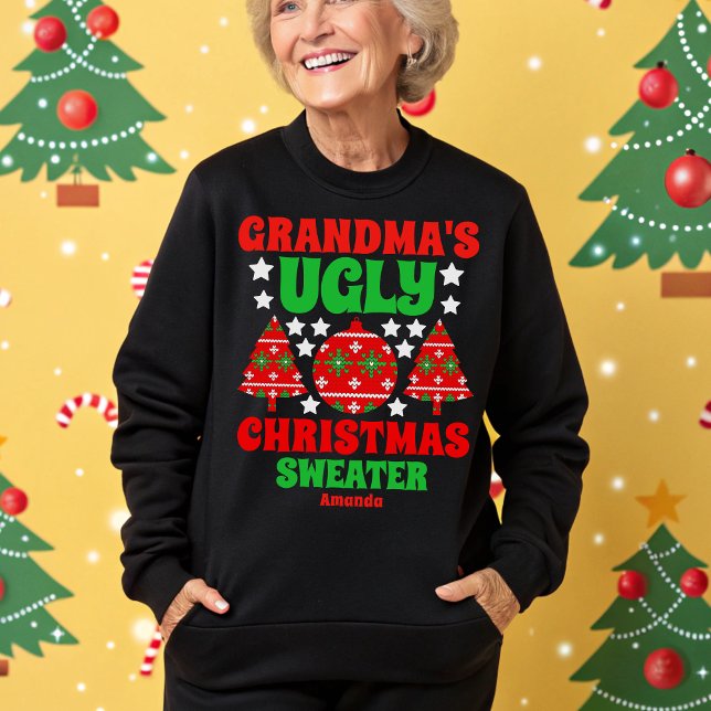 Personalized Grandma's Ugly Christmas Sweater (Creator Uploaded)