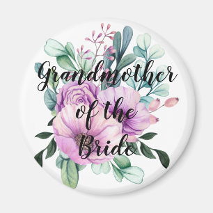Personalized Grandmother of the Bride Groom Magnet
