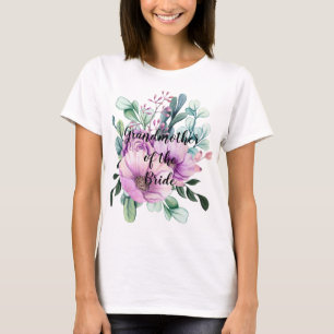 Personalized Grandmother of the Bride Groom T-Shirt