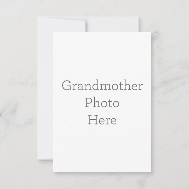 8.9 cm x 12.7 cm Flat Thank You Card (Front)