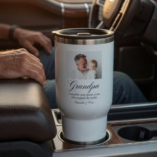 Personalized Grandpa Custom Grandfather Gift Travel Mug