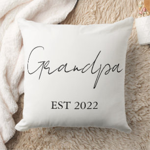 Personalized “Grandpa Est. [Year]” -  Throw Pillow